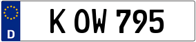 Trailer License Plate